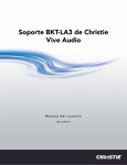 Soporte BKT-LA3 de Christie Vive Audio
