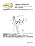 Asador de gas tipo abierto Procedimientos de ensamblaje Serie