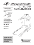 MANUAL DEL USUARIO - Icon Heath & Fitness