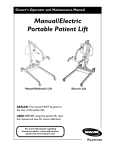 Manual/Electric Portable Patient Lift - PHC