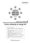 MDX-650/500, Manual del usuario 3