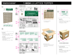 1 HIGH L5 LATTICE TOPPER