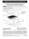 kenmore electric cooktop installation instructions