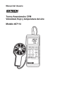 Termo Anem&oacute;metro CFM Velocidad, flujo y temperatura del aire