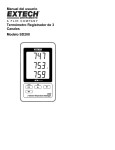 Manual del usuario Termómetro Registrador de 3 Canales Modelo
