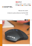 Manual del usuario Unidad de audioconferencia Konftel