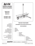 Owner`s Manual, 45-02941 Dethatcher