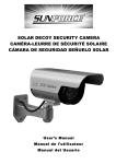 solar decoy security camera caméra