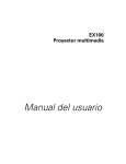 Manual del usuario del proyector EX100