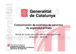 Comunicación de contratos de servicios de seguridad privada