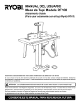 MANUAL DEL USUARIO Mesa de Tupí Modelo RT100