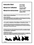 Instruction Book Manuel de l`utilisateur