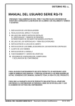 manual del usuario serie rq-70 - Ventanas K-Line