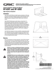 HF-63X1 and HF-63X2 Loudspeaker User Manual