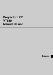 Proyector LCD VT650 Manual de uso
