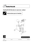 Nautilus® U514Bicicleta Bicicleta de ejercicios vertical
