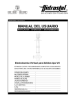 Manual Electrobomba Vertical para Sólidos tipo VN