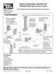 Keyed-in-Handle Auto Latch ECR Lock Parts