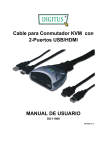 Cable para Conmutador KVM con 2