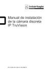 Manual de instalación de la cámara discreta IP TruVision