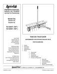 TINE DE-THATCHER OwNERS MANUAl Model No. 45