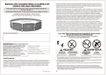 2013 Spanish Round Frame Pool Manual for Sam`s only