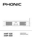 iAMP 1620 iAMP 3020