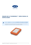Rugged USB 3.0 Thunderbolt™ Series Manual de instrucciones