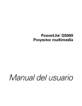 Manual del usuario PowerLite G5000