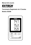 Manual del usuario Termómetro Registrador de 3