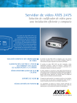 Servidor de v&iacute;deo AXIS 247S