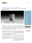 Codificador de v&iacute;deo en tarjeta AXIS Q7414