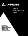 CM100 Carbon Monoxide Meter Product Manual