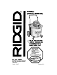 OWNERS MANUAL WD1735 - RIDGID Professional Tools