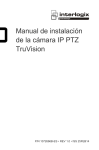 Manual de instalación de la cámara IP PTZ TruVision
