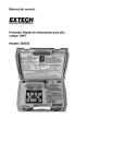 Manual del usuario Probador Digital de aislamiento para alto voltaje
