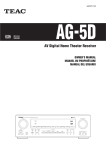 AG-5D AV Digital Home Theater Receiver