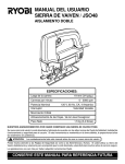 MANUAL DEL USUARIO SIERRA DE VAIVEN / JSO48