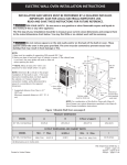 electric wall oven installation instructions