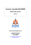 Manual de Inversor de Onda Senoidal Pura Solener ISC400/12-A