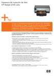 Impresora de inyecci&oacute;n de tinta HP Deskjet 6540 color