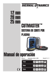 Manual de operación Cutmaster 12-20-25