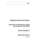 SERVICIOS CON CLAVE FISCAL Generación de Declaración