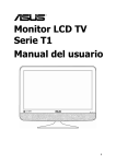 Monitor LCD TV Serie T1 Manual del usuario