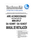 aire acondicionado mini-split sa-1024int / sa-1024ext