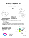 AUTOMATIC CONDENSATE UNIT