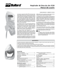 Respirador de línea de aire CC20 Manual del usuario