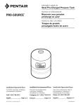 Steel Pre-Charged Pressure Tank R&eacute;servoir sous - Sta-Rite
