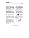 1 33-3021 Manual del Usuario &ndash; favor de leerlo antes de utilizar el