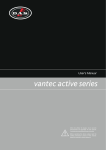 vantec active series User`s Manual - DAS Audio